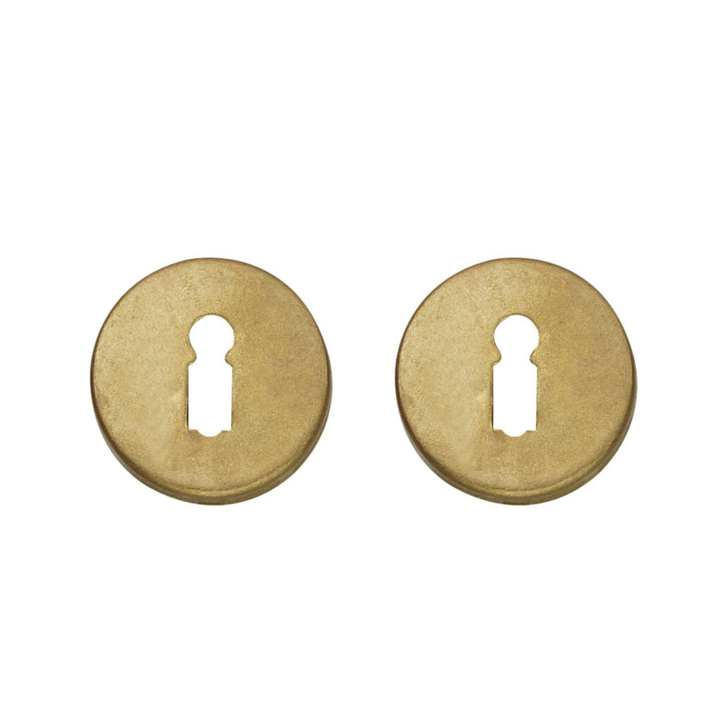Intersteel | Rozet sleutelgat | Rond | Messing Getrommeld