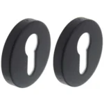 Intersteel | Rozet met profielcilindergat | Mat Zwart