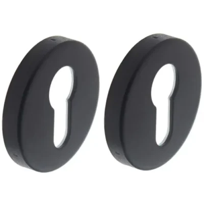 Intersteel | Rozet met profielcilindergat | Mat Zwart