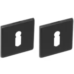 Intersteel | Rozet sleutelgat | Vierkant | RVS Geborsteld Mat Zwart