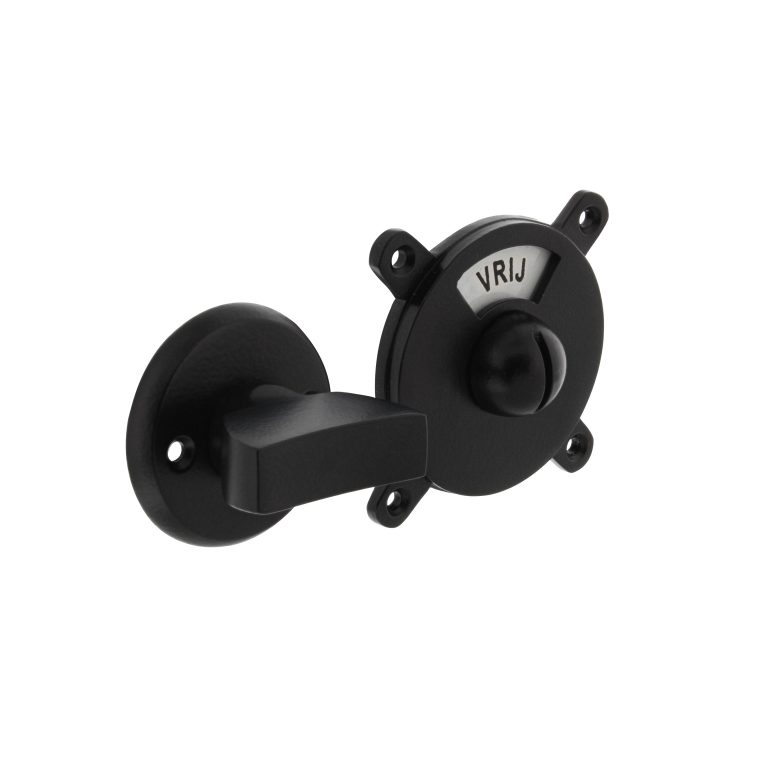 Intersteel | Toilet-/badkamersluiting | George vrij/bezet | Zwart