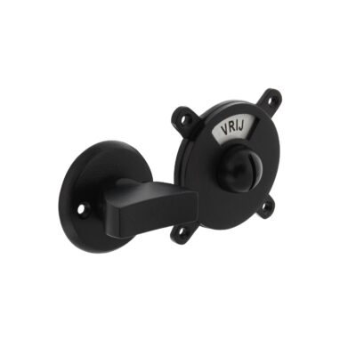 Intersteel | Toilet-/badkamersluiting | George vrij/bezet | Zwart