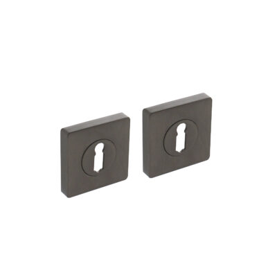 Intersteel rozet met sleutelgat | Vierkant | Antraciet Grijs