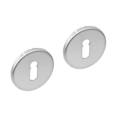 Intersteel | Rozet met sleutelgat | Rond | Plat | Verdekt | RVS Geborsteld