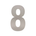 Intersteel Huisnummer 8 XL hoogte 30 cm rvs geborsteld