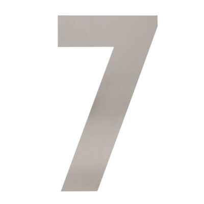 Intersteel Huisnummer 7 XXL hoogte 50 cm rvs geborsteld