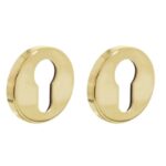 Intersteel | Rozet profielcilindergat | Rond | Verdekt | Kunststof | Messing Gelakt