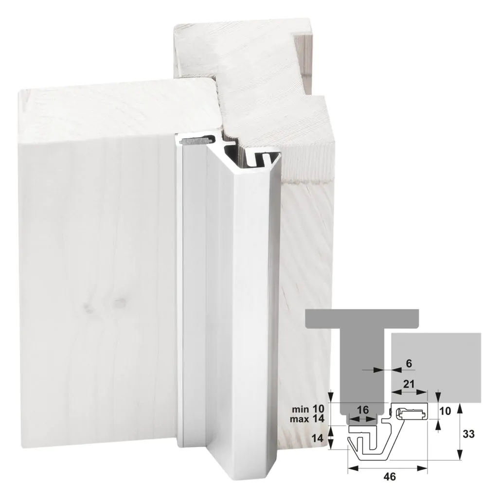 Axa | Beveiligingsstrip Achterdeur | SKG1 | Wit | f1215 | 5-9mm | 76030588bl