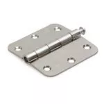 DX - Scharnier met losse pen ronde hoeken pen 76x76 mm verzinkt