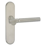 Impresso Bretton RVS geborsteld op Ovaal schild Blind