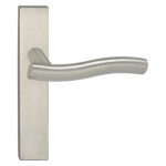 Impresso Chester RVS geborsteld op Rechthoekig schild Blind