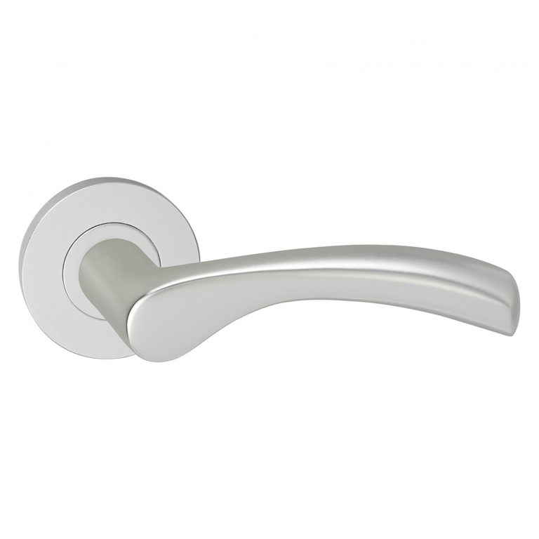 Impresso Deurkruk Oxford Aluminium op rond rozet