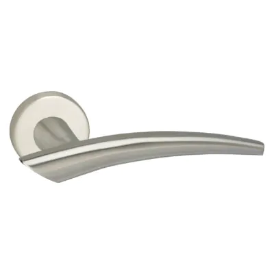 Impresso Deurkruk Sheffield RVS geborsteld mat op rond rozet