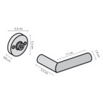 Impresso Deurkruk Swindon Chroom op rond rozet 1