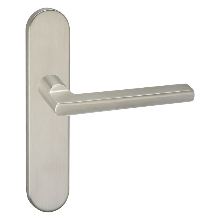 Impresso Kirby RVS geborsteld op Ovaal schild Blind