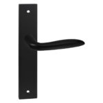 Impresso Lake Mat zwart op Rechthoekig schild met schroeven Blind