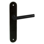 Impresso London Mat zwart op Ovaal schild met schroeven Blind