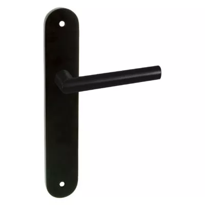 Impresso London Mat zwart op Ovaal schild met schroeven Blind