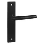 Impresso London Mat zwart op Rechthoekig schild met schroeven Blind