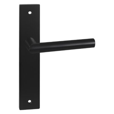 Impresso London Mat zwart op Rechthoekig schild met schroeven Blind