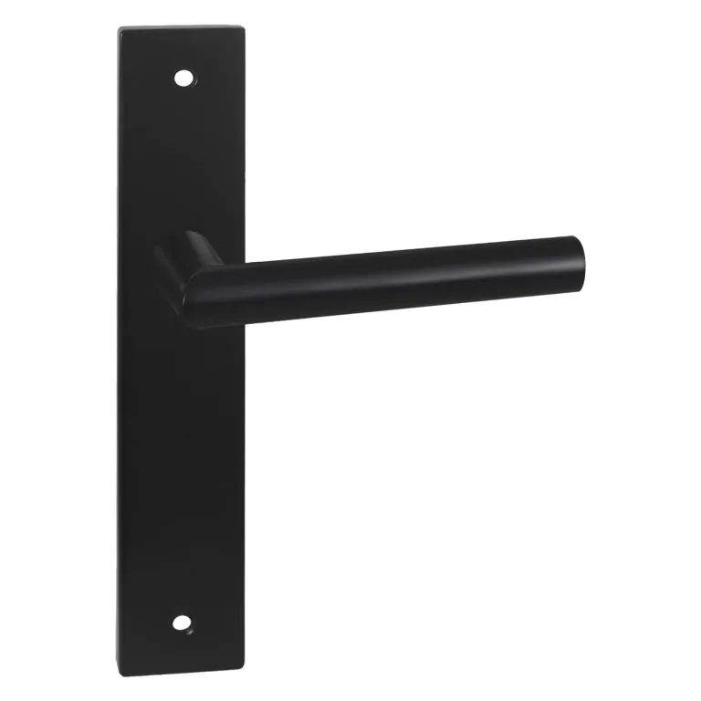 Impresso London Mat zwart op Rechthoekig schild met schroeven Blind