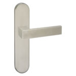 Impresso Luton RVS geborsteld op Ovaal schild Blind