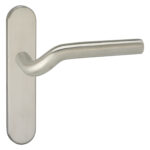 Impresso Newport RVS geborsteld op Ovaal schild Blind