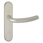 Impresso Preston RVS geborsteld op Ovaal schild Blind