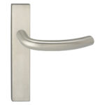 Impresso Preston RVS geborsteld op Rechthoekig schild Blind