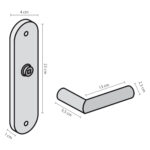 Impresso Redhill Mat zwart op Ovaal schild Blind 1