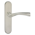 Impresso Wigston RVS geborsteld op Ovaal schild Blind