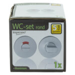 Impresso rond rozet Badkamer Toiletsluiting Aluminium F1 14