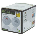 Impresso rond rozet Badkamer Toiletsluiting Aluminium F1 15