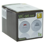 Impresso rond rozet Badkamer Toiletsluiting Aluminium F1 16