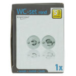 Impresso rond rozet Badkamer Toiletsluiting Chroom 13