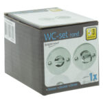 Impresso rond rozet Badkamer Toiletsluiting Chroom 16