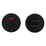 Impresso rond rozet Badkamer Toiletsluiting Mat zwart 1