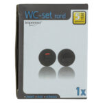 Impresso rond rozet Badkamer Toiletsluiting Mat zwart 13