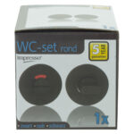 Impresso rond rozet Badkamer Toiletsluiting Mat zwart 14