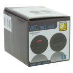 Impresso rond rozet Badkamer Toiletsluiting Mat zwart 16