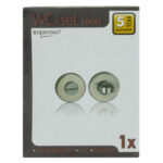 Impresso rond rozet Badkamer Toiletsluiting RVS geborsteld 13