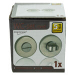 Impresso rond rozet Badkamer Toiletsluiting RVS geborsteld 14