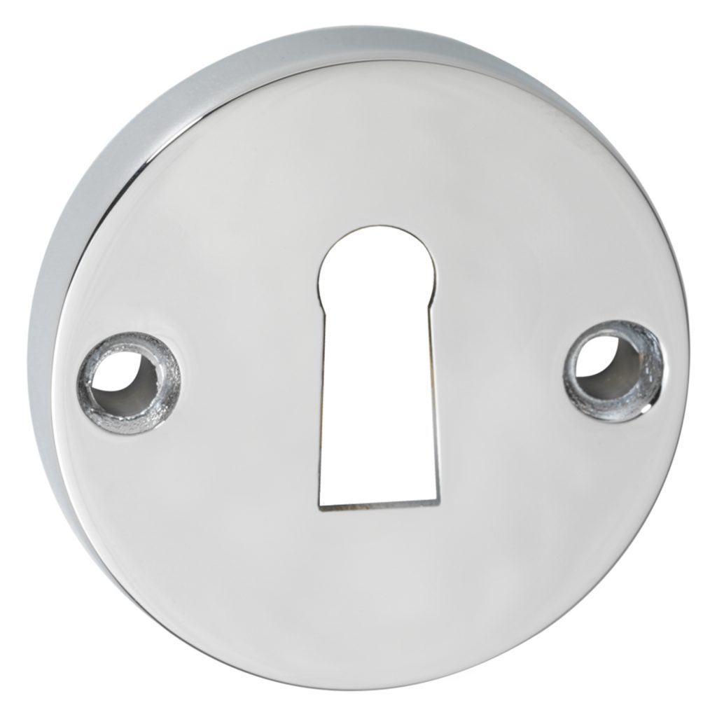 Impresso rond rozet Klaviersleutel Chroom