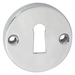 Impresso rond rozet Klaviersleutel Chroom