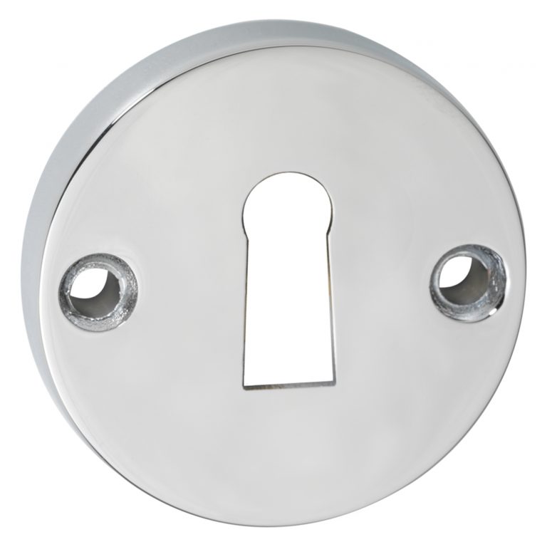 Impresso rond rozet Klaviersleutel Chroom