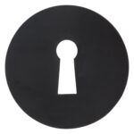 Impresso rond rozet Klaviersleutel Mat zwart 1