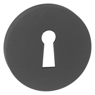 Impresso rond rozet Klaviersleutel Mat zwart