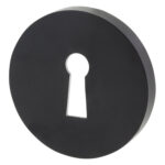 Impresso rond rozet Klaviersleutel Mat zwart 5