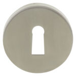 Impresso rond rozet Klaviersleutel RVS geborsteld 4