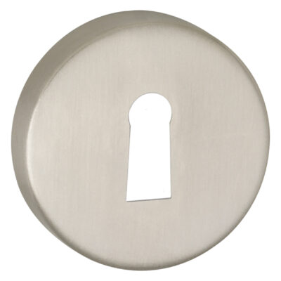 Impresso rond rozet Klaviersleutel RVS geborsteld